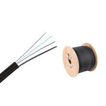 Outdoor self-supporting steel wire 1 2 4 6 core g657a1 ftth drop cable